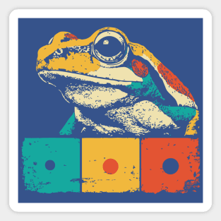 Cool Graphic Frog Pop Art for Trendy Kids Magnet